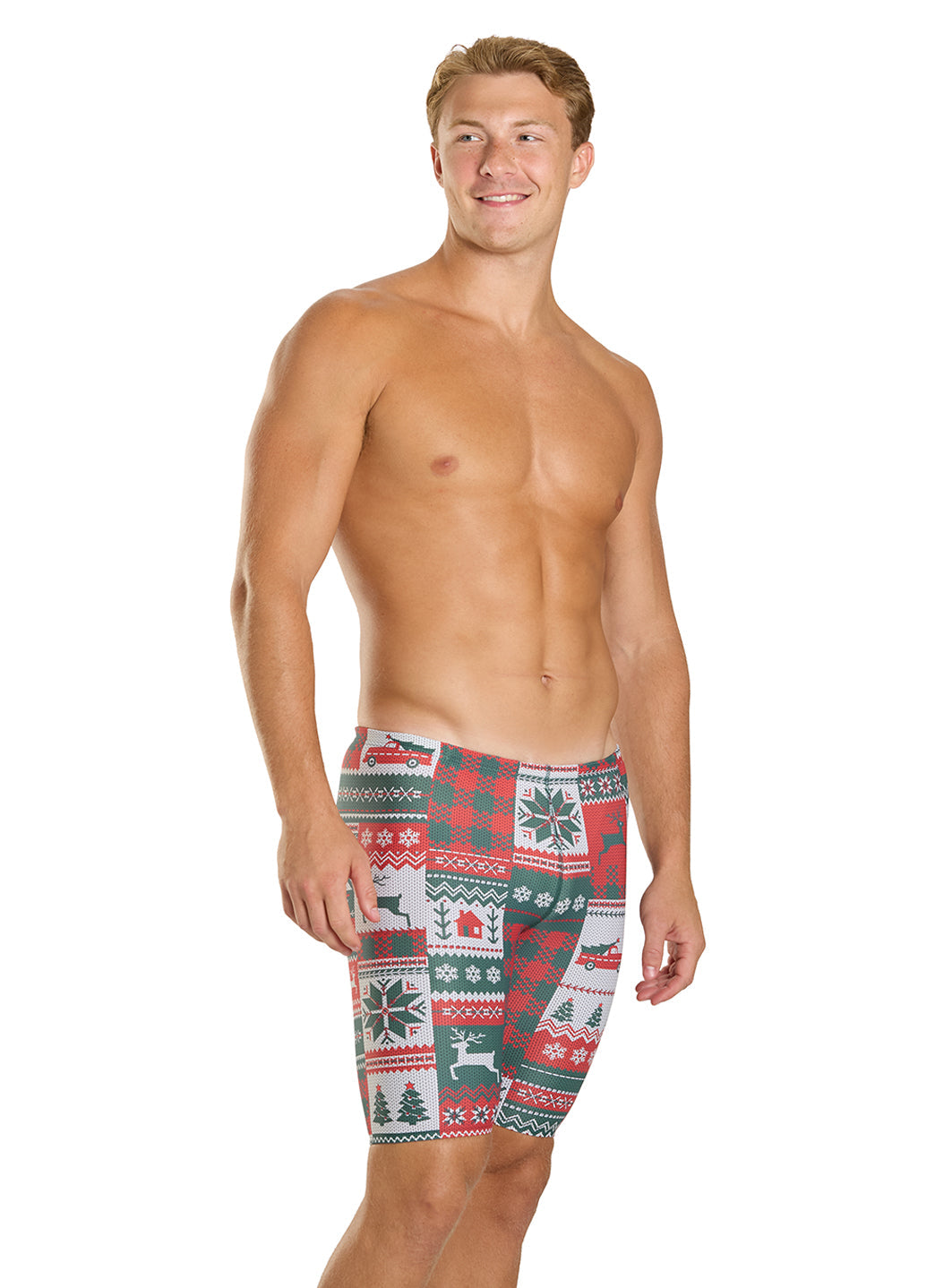 Sporti Granny Sweater Patchwork Pines Jammer Swimsuit (22-44)