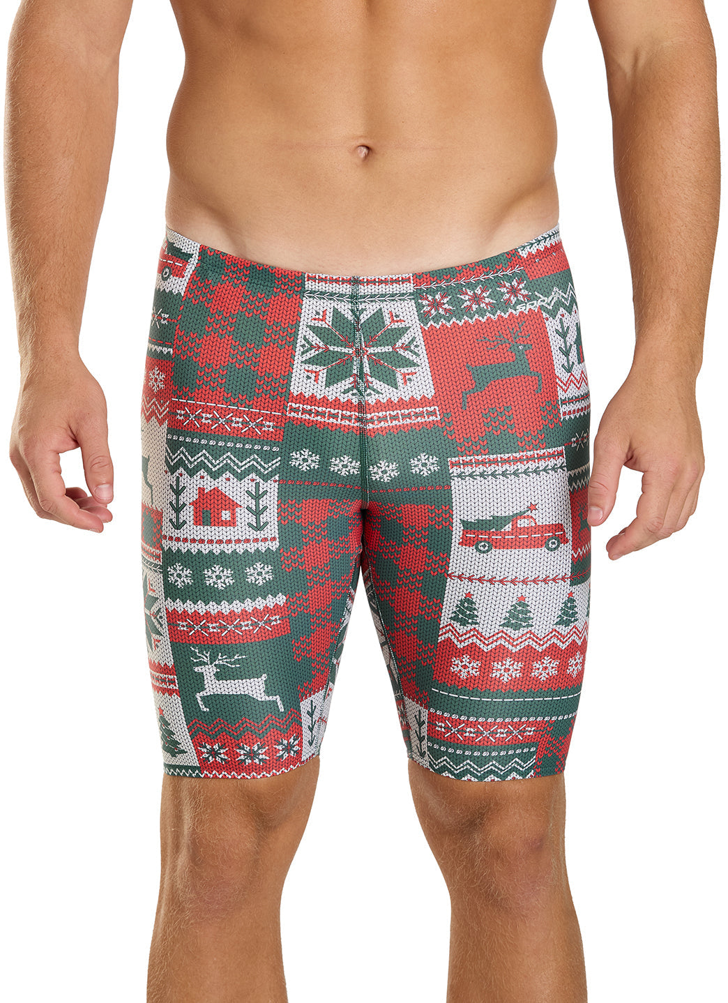 Sporti Granny Sweater Patchwork Pines Jammer Swimsuit (22-44)