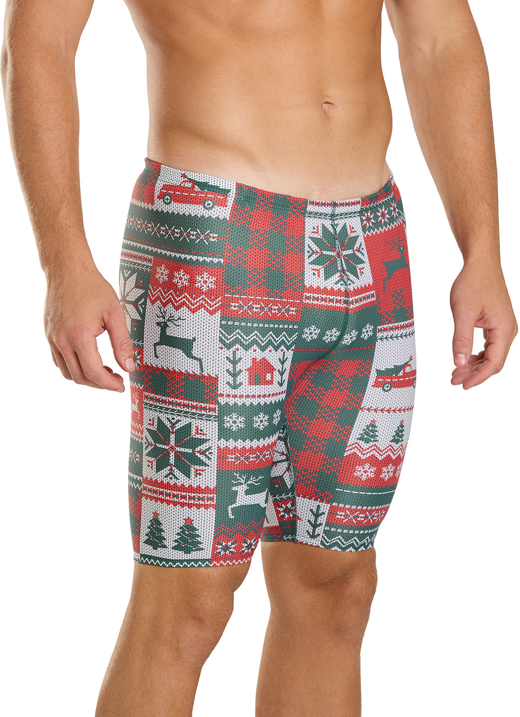 Sporti Granny Sweater Patchwork Pines Jammer Swimsuit (22-44)