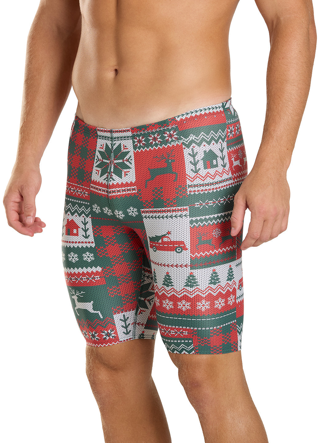 Sporti Granny Sweater Patchwork Pines Jammer Swimsuit (22-44)