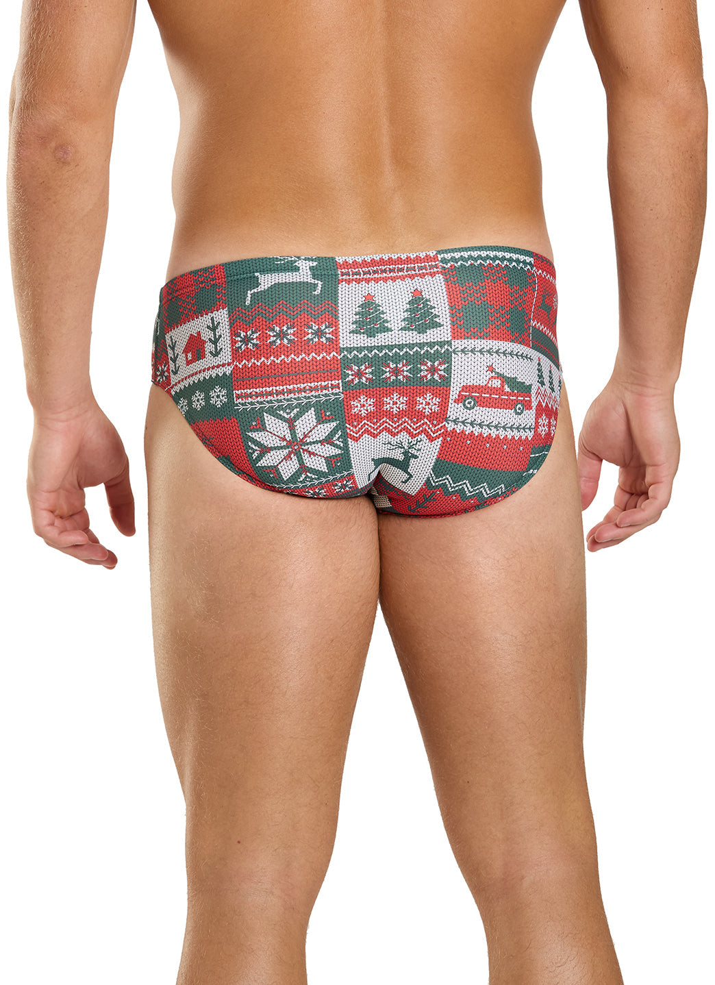 Sporti Granny Sweater Patchwork Pines Brief Swimsuit (26-40)