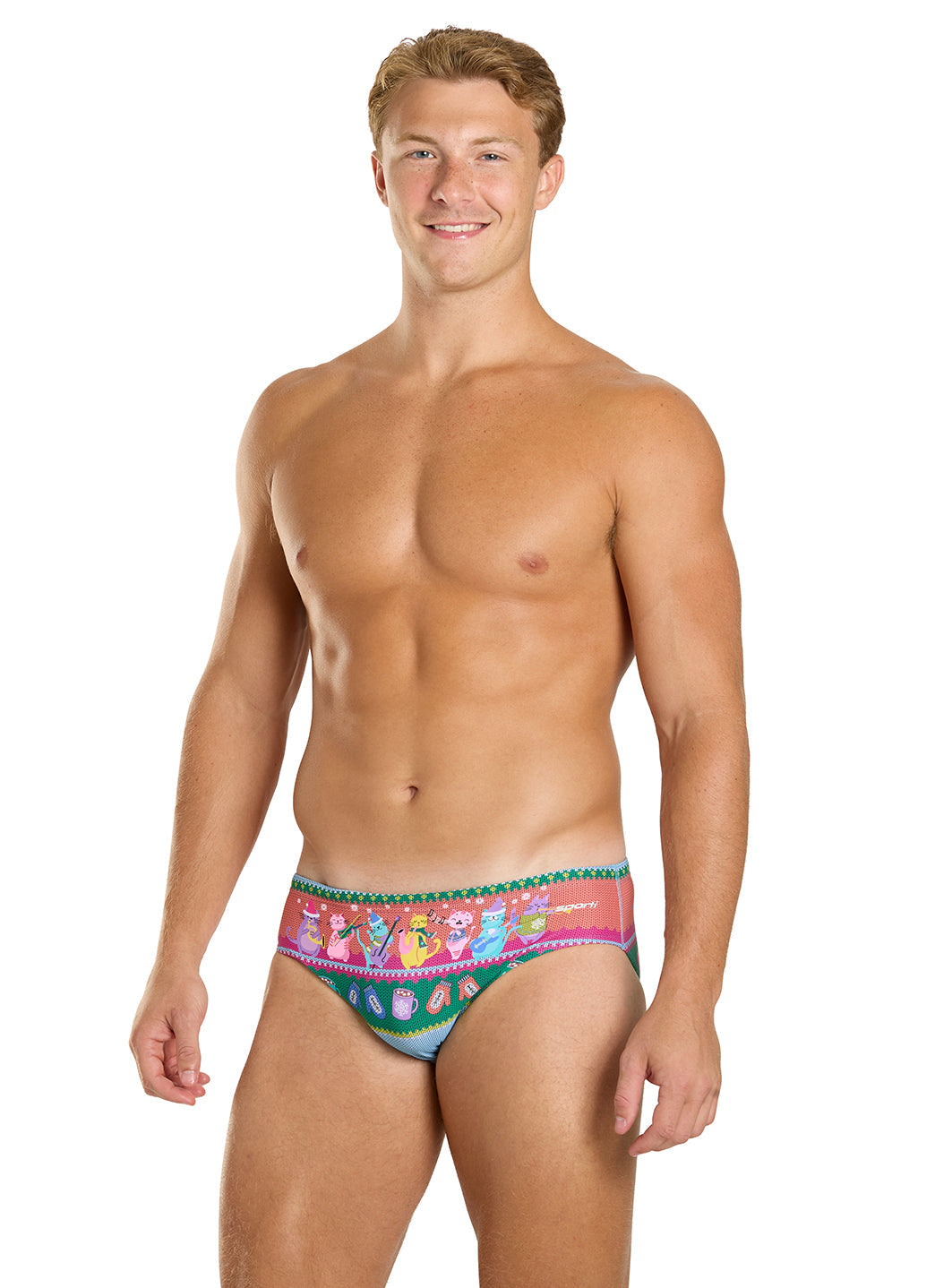 Sporti Granny Sweater Meowy & Bright Brief Swimsuit (26-40)