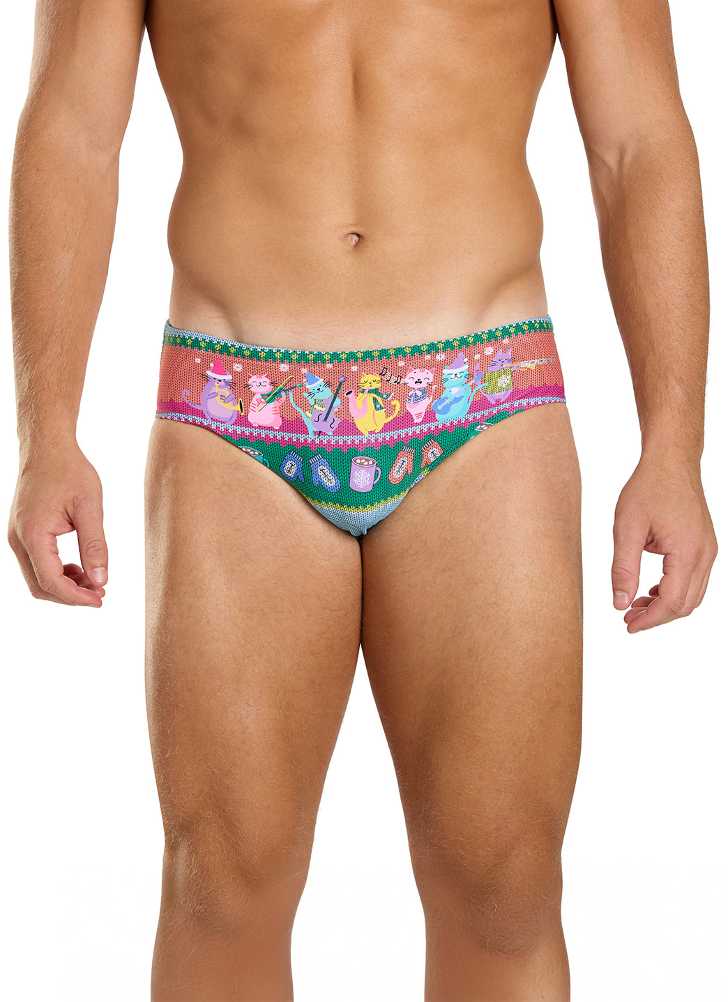 Sporti Granny Sweater Meowy & Bright Brief Swimsuit (26-40)