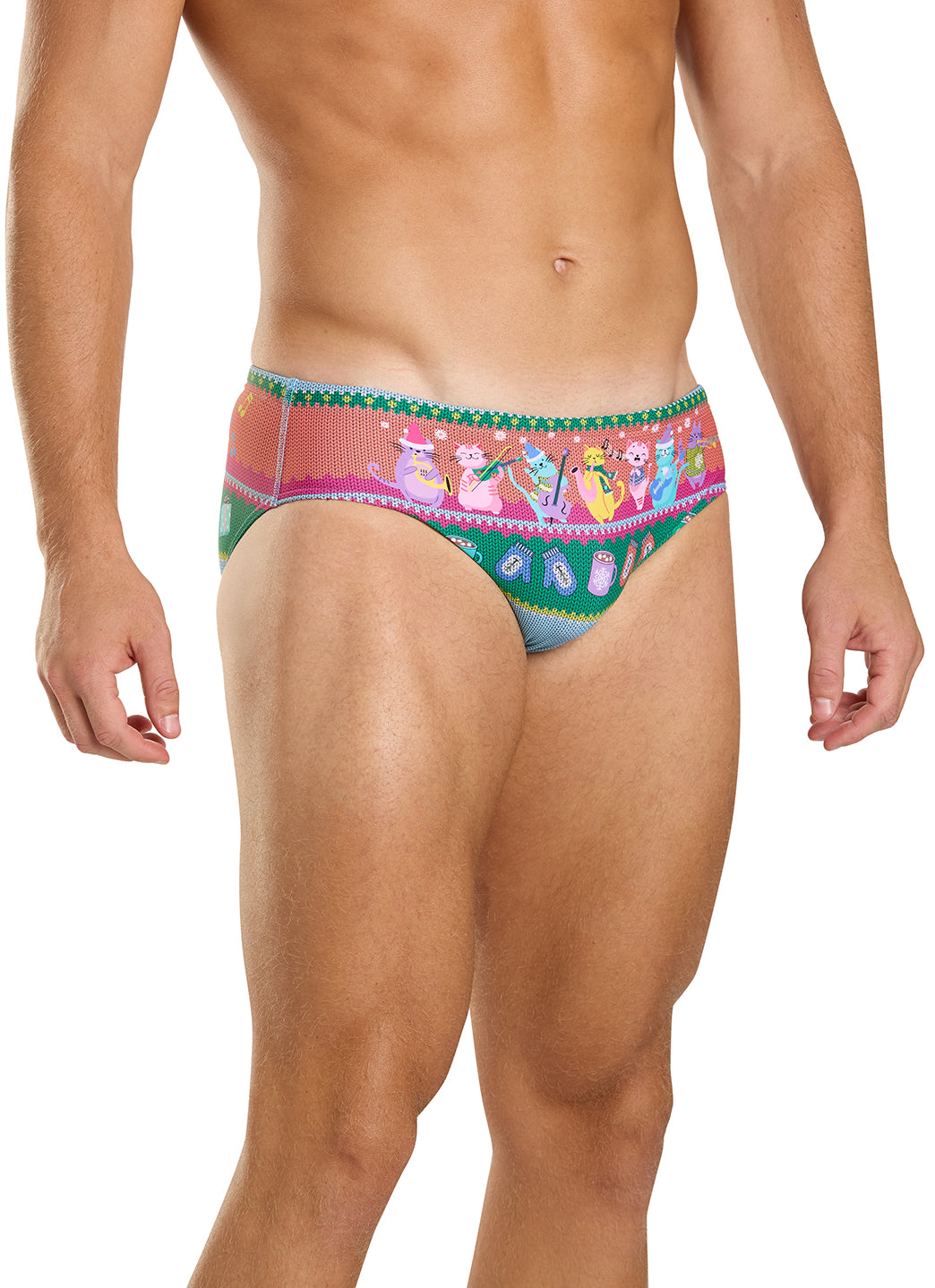 Sporti Granny Sweater Meowy & Bright Brief Swimsuit (26-40)