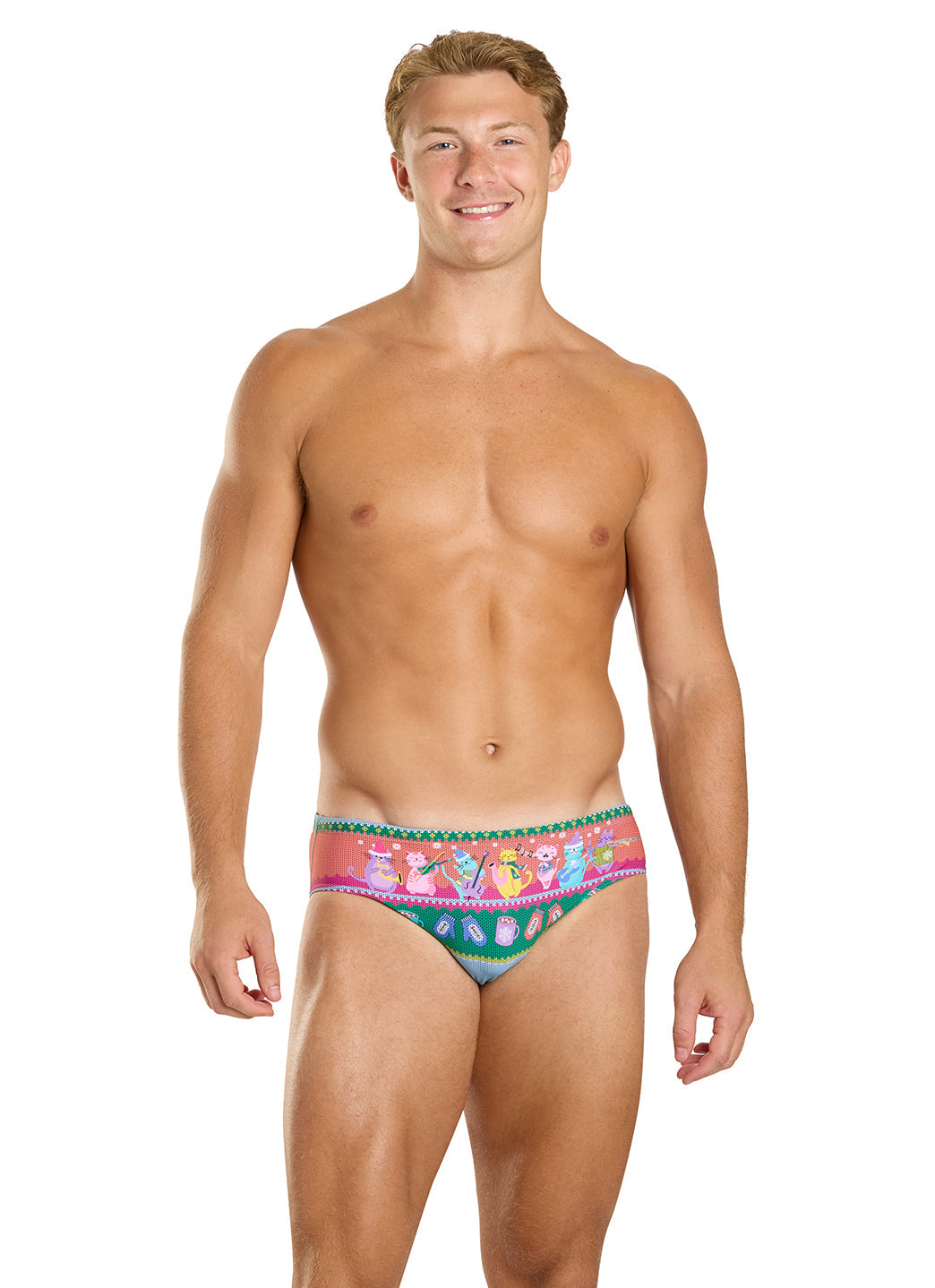 Sporti Granny Sweater Meowy & Bright Brief Swimsuit (26-40)