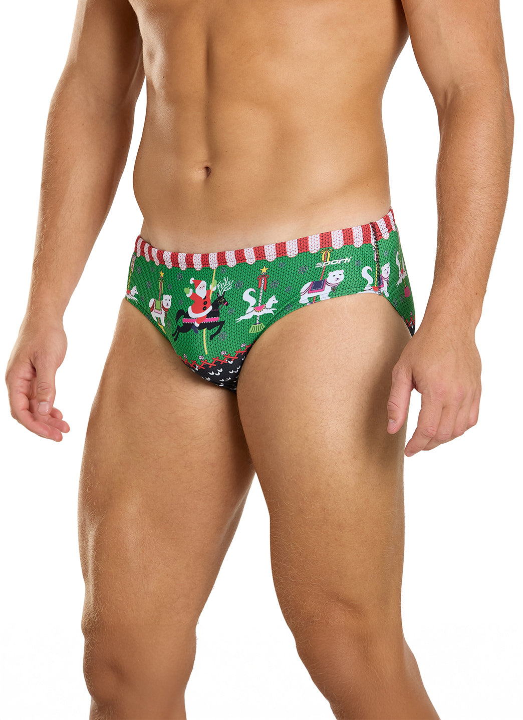 Sporti Granny Sweater Jolly-Go-Round Brief Swimsuit (26-40)