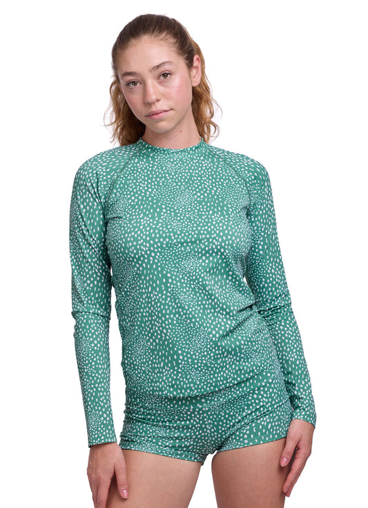 JOLYN Women's Noonan Tidal Wave Sleeve Rash Guard