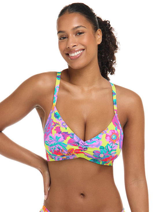 Body Glove Women's Romy Drew Tie Back Bikini Top (D-F Cup)