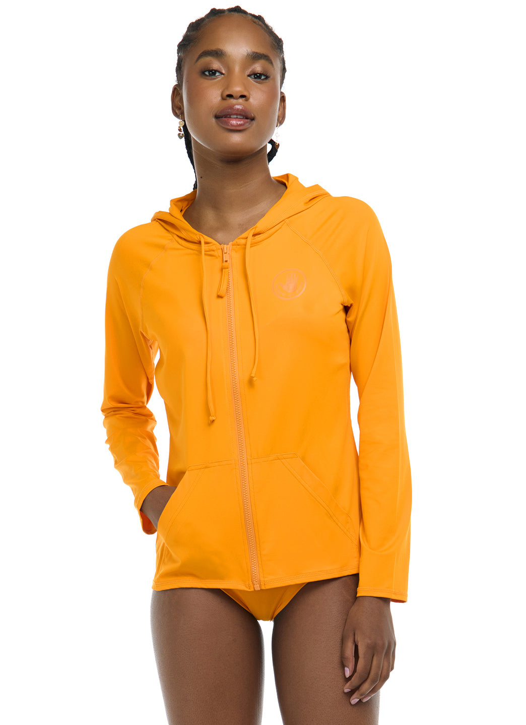 Body Glove Women's Smoothies Barbara Longsleeve UPF 50 Hooded Rash Guard