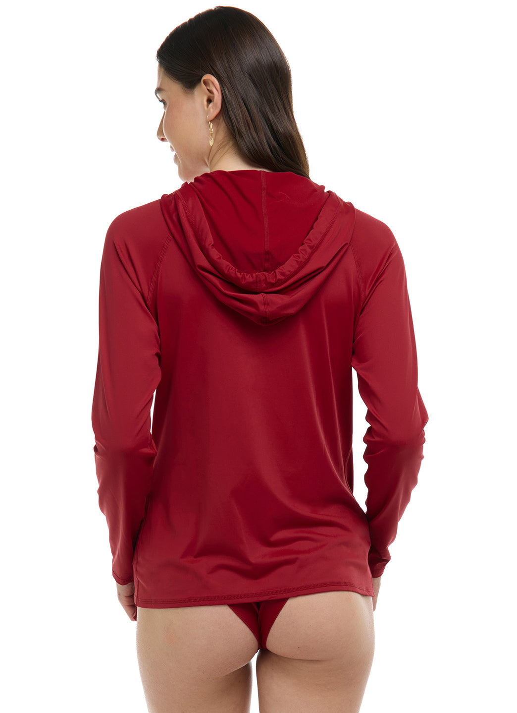 Body Glove Women's Smoothies Barbara Longsleeve UPF 50 Hooded Rash Guard