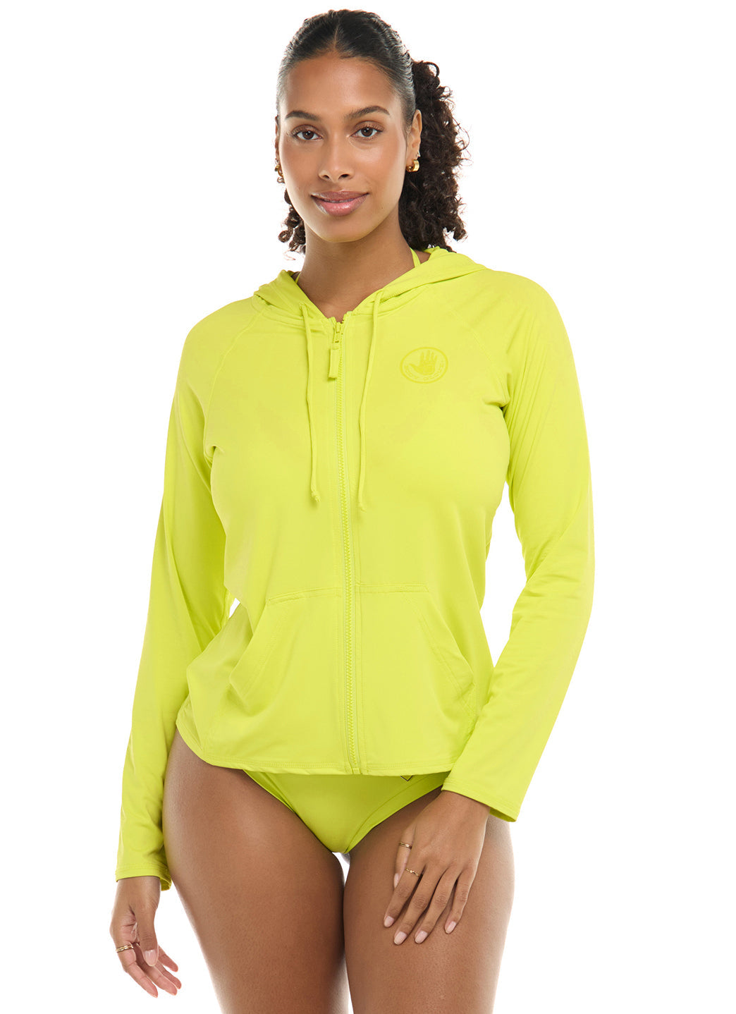Body Glove Women's Smoothies Barbara Longsleeve UPF 50 Hooded Rash Guard