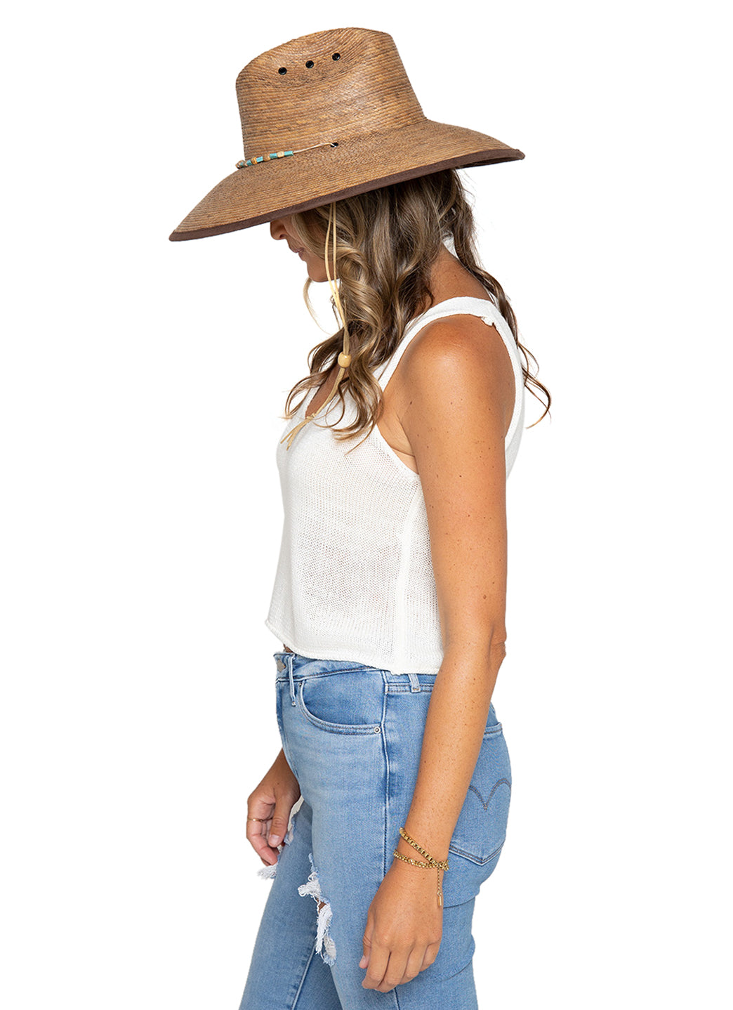 Peter Grimm Caroline Crushable Packable Adjustable Lifeguard Hat