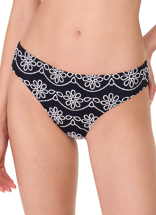 Kate Spade Women's Eyelet High Cut Bikini Bottom