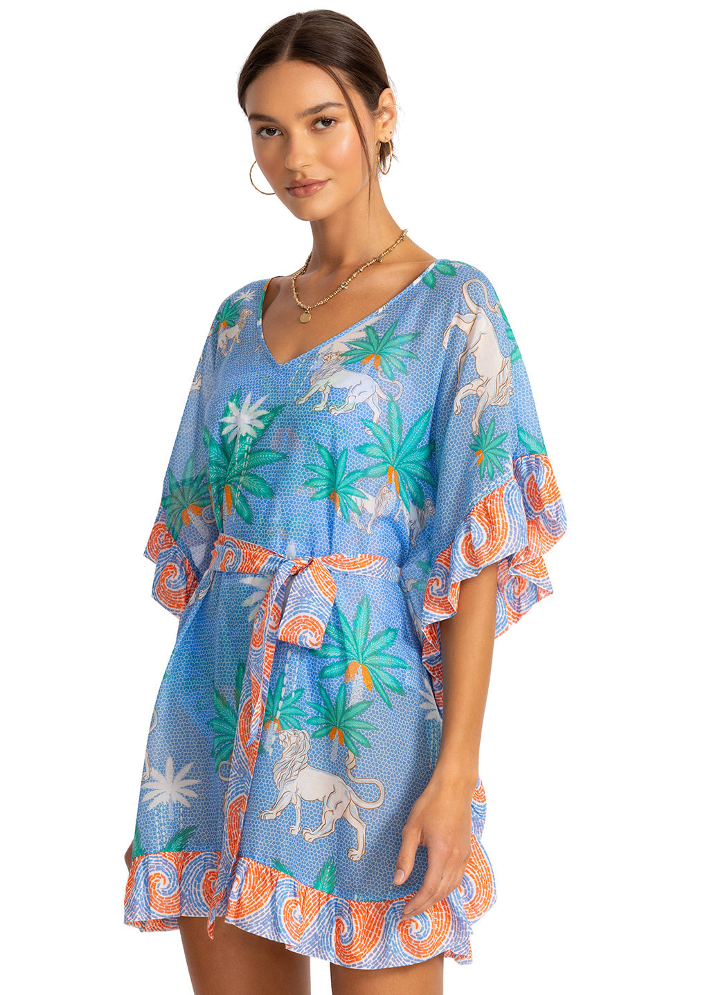 Johnny Was Women's Johnny Was x Paolita Circe's Garden Tulum Kaftan