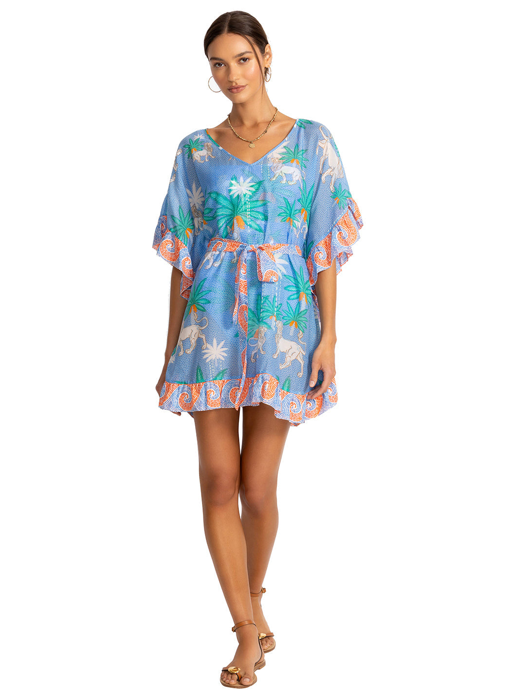 Johnny Was Women's Johnny Was x Paolita Circe's Garden Tulum Kaftan