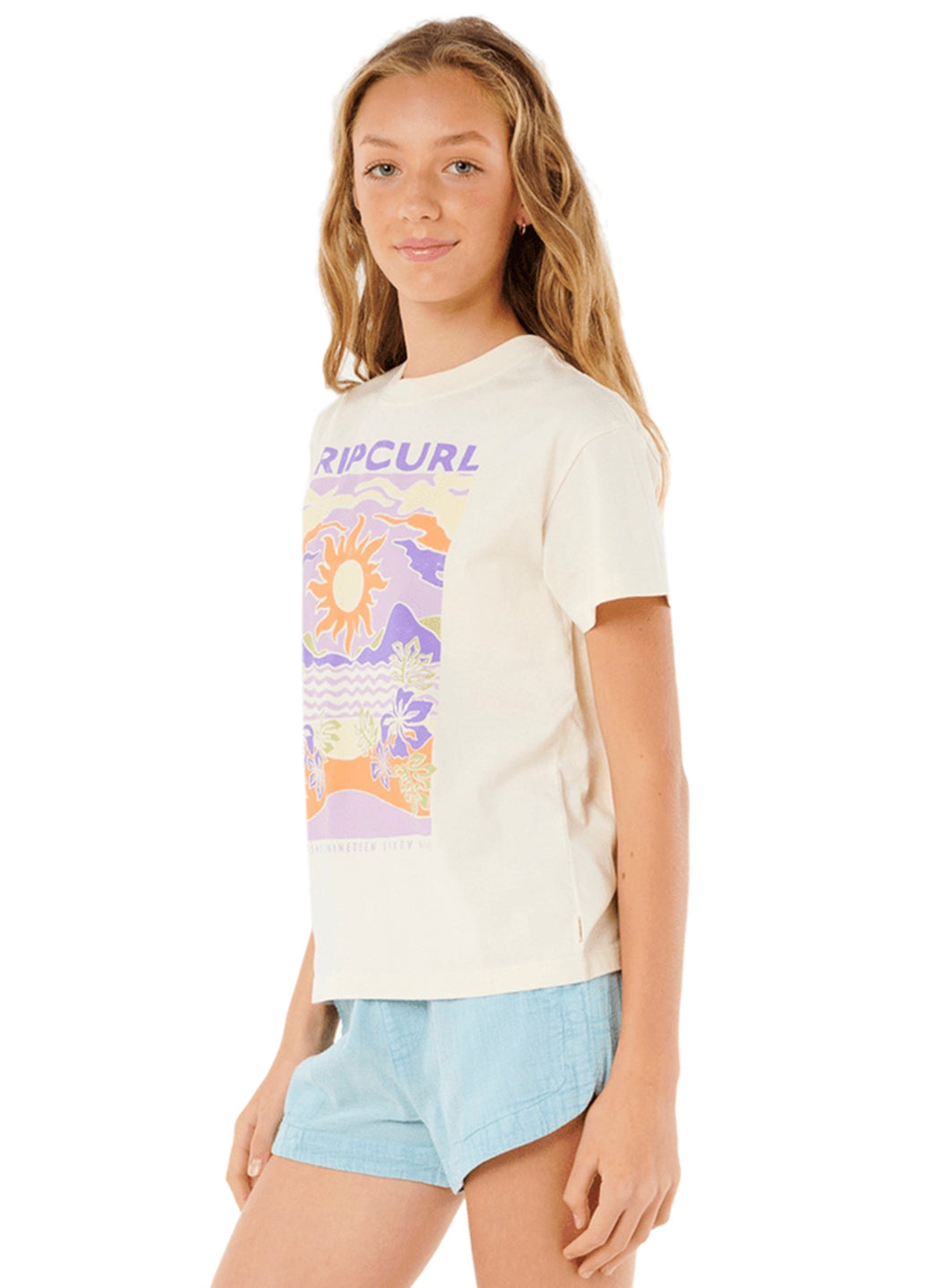 Rip Curl Girls' Dune Dancer Relaxed Tee (Big Kid)