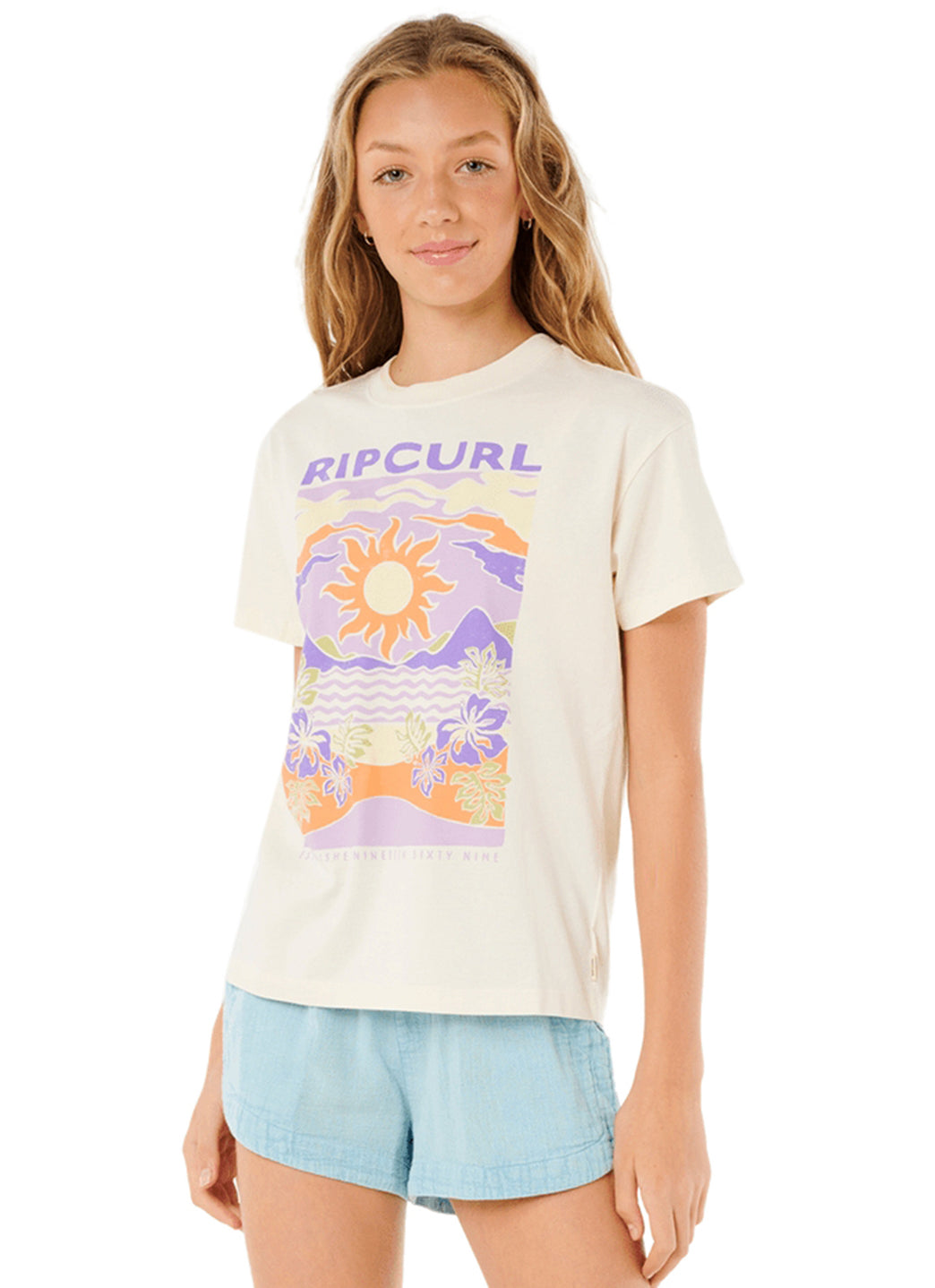Rip Curl Girls' Dune Dancer Relaxed Tee (Big Kid)