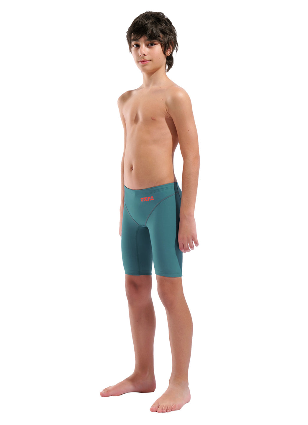 Arena Boys' Powerskin Jade Aura Impulso LE Jammer Tech Suit Swimsuit
