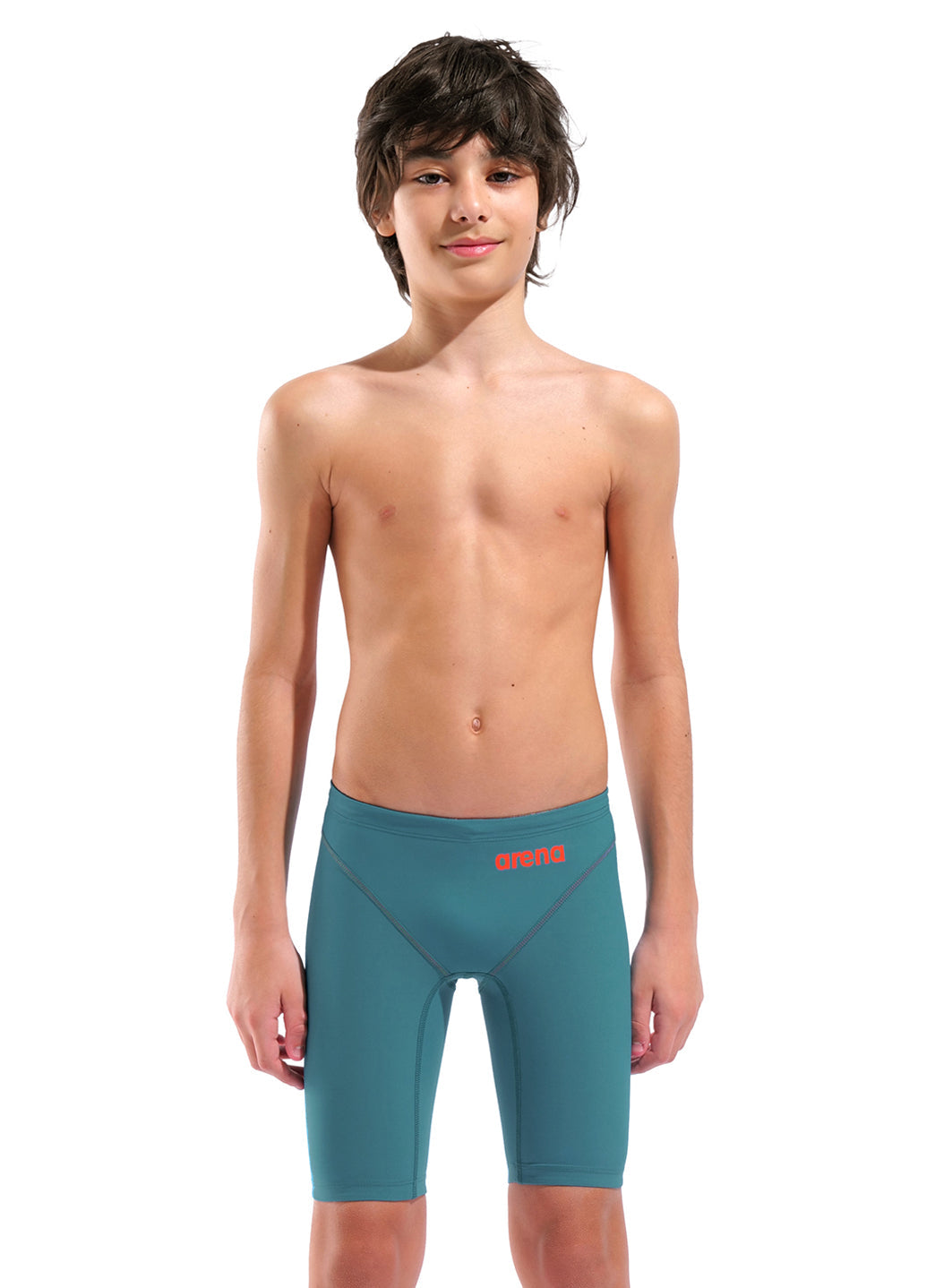 Arena Boys' Powerskin Jade Aura Impulso LE Jammer Tech Suit Swimsuit