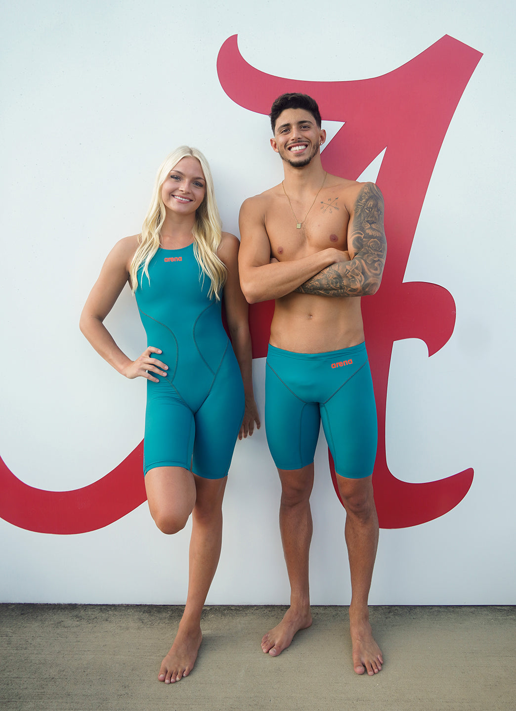 Arena Men's Powerskin Jade Aura Impulso LE Jammer Tech Suit Swimsuit