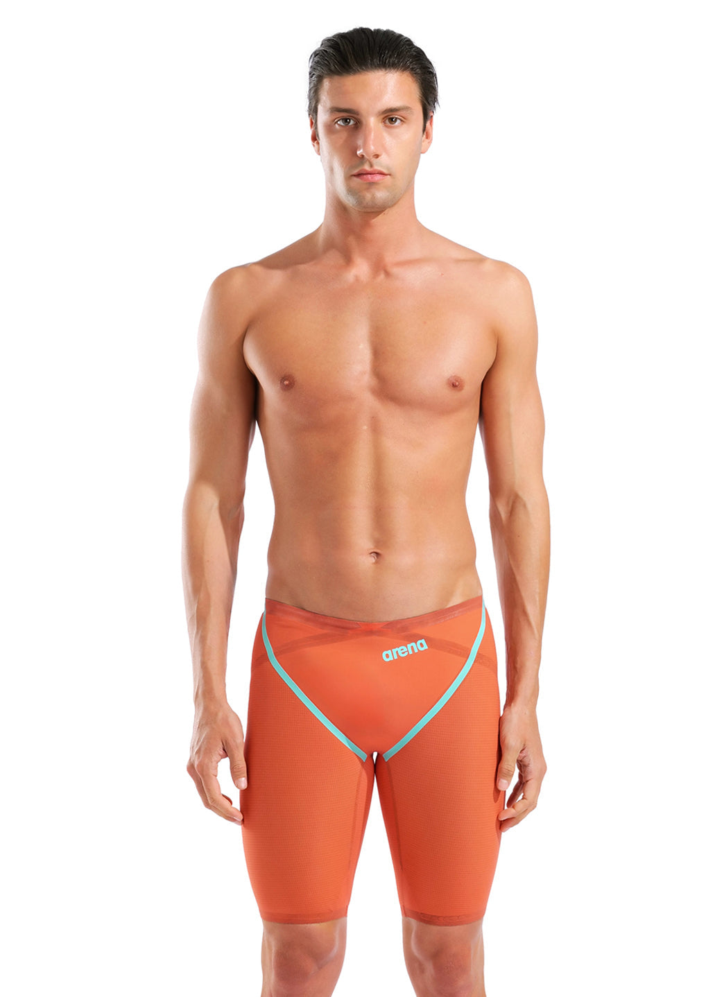 Arena Men's Powerskin Sunset Coral Carbon Glide SL LE Jammer Tech Suit Swimsuit