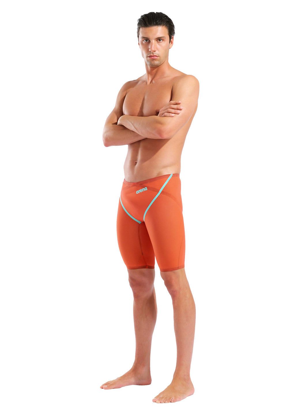 Arena Men's Powerskin Sunset Coral Carbon Glide SL LE Jammer Tech Suit Swimsuit