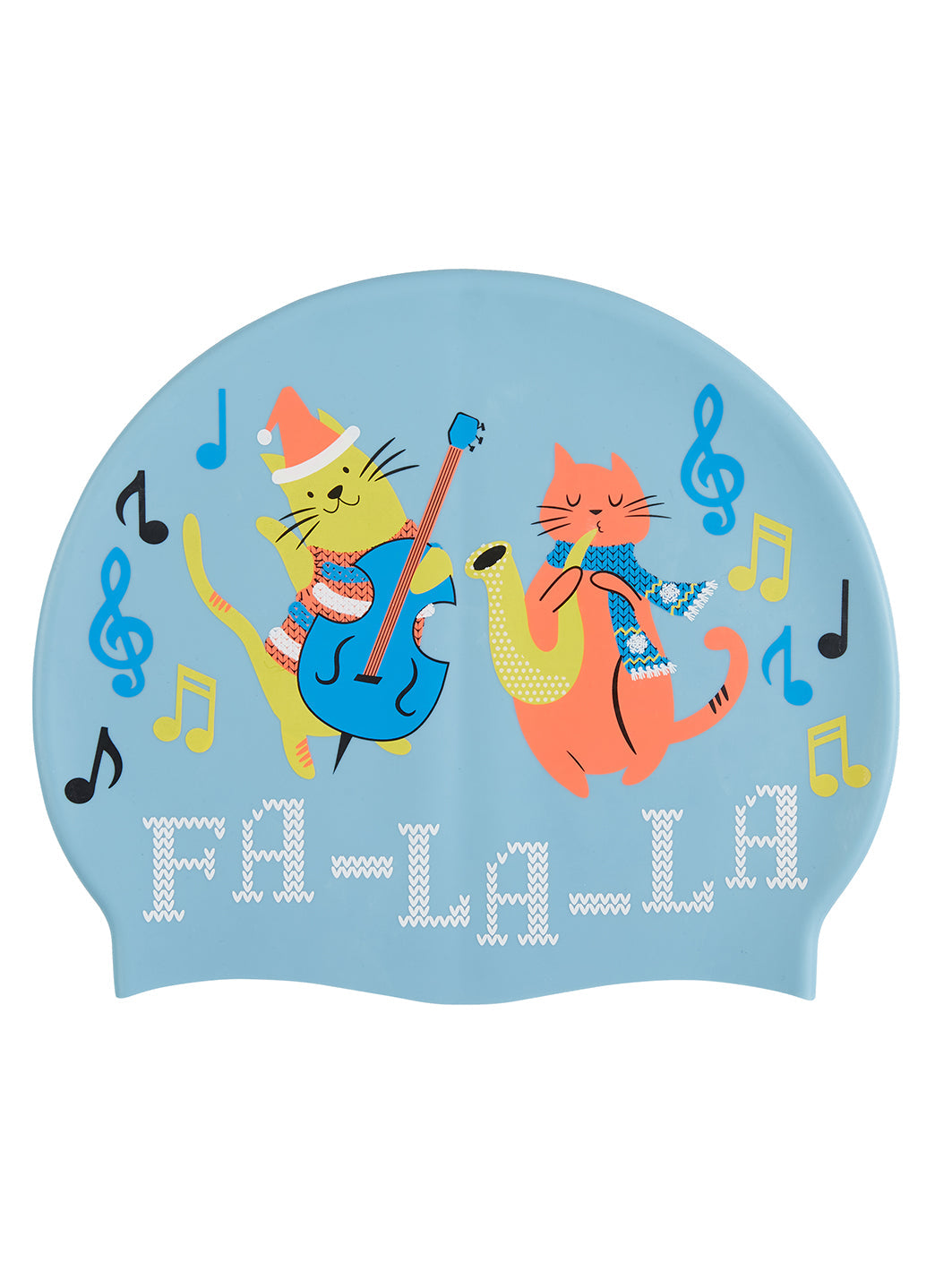 Sporti Fa-La-La-La-Paws Silicone Swim Cap Jr