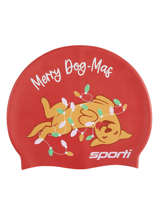 Sporti Merry & Bark Silicone Swim Cap