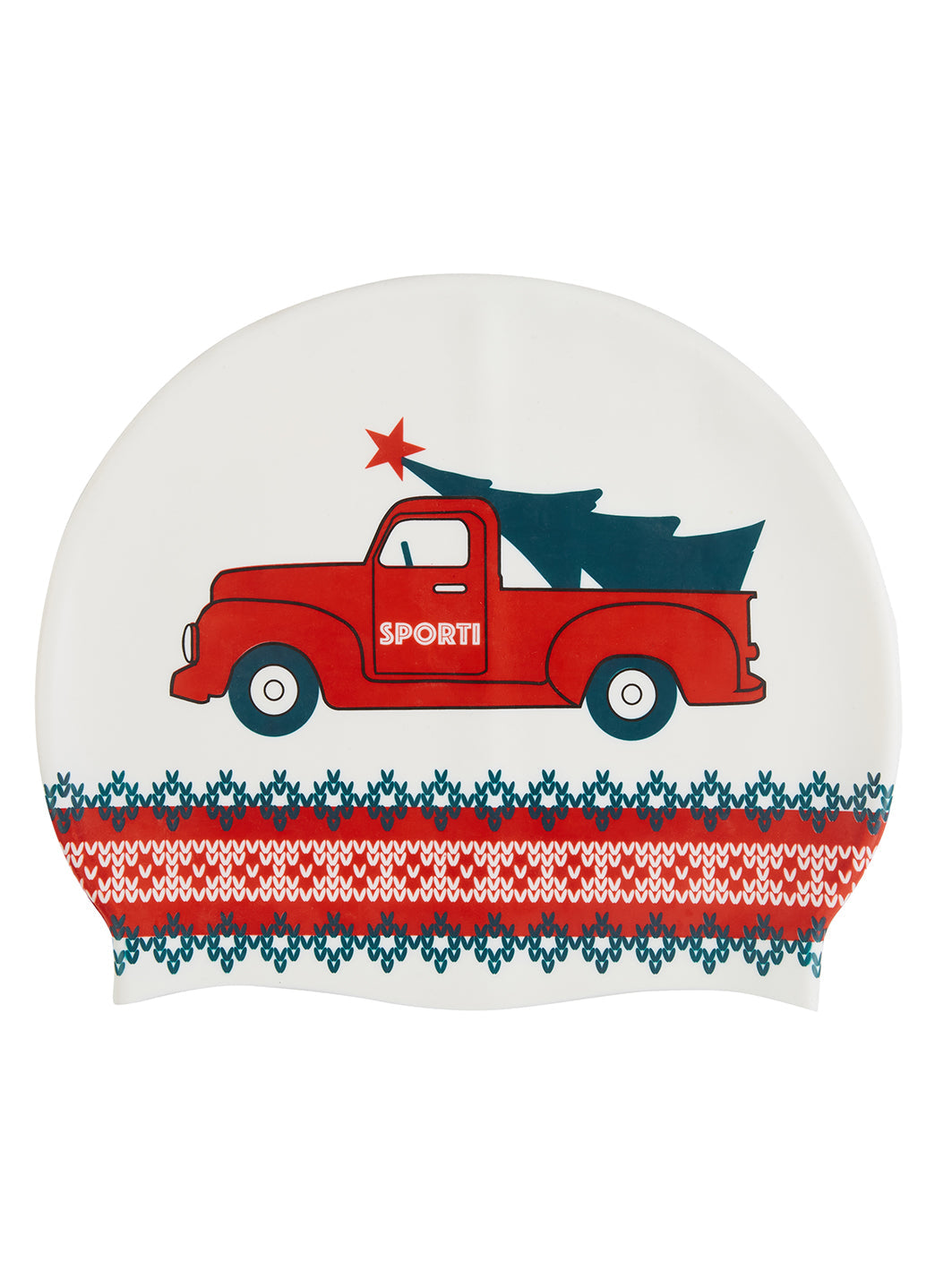 Sporti Home for the Holidays Silicone Swim Cap