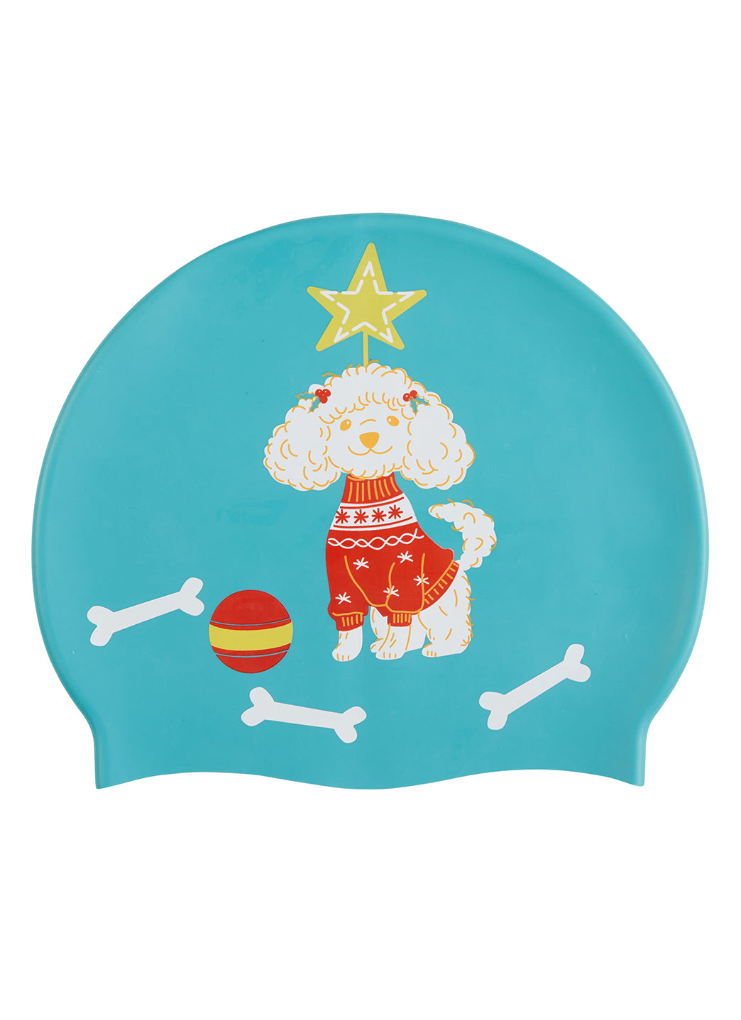 Sporti Pawliday Cheer Silicone Swim Cap