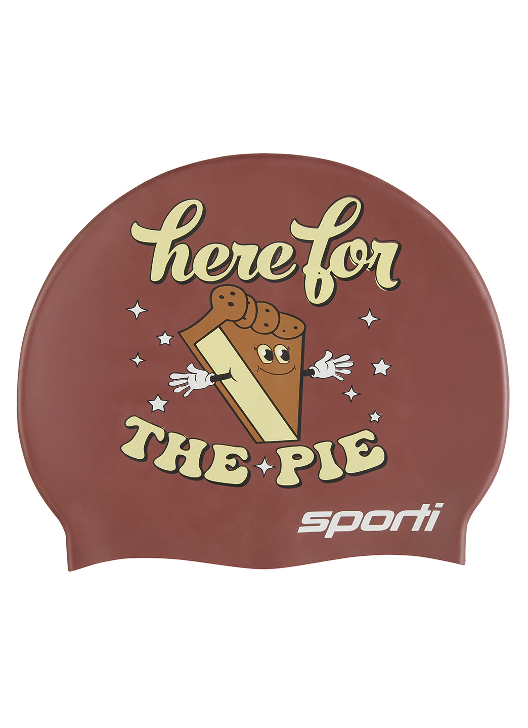 Sporti Here For the Pie Silicone Swim Cap