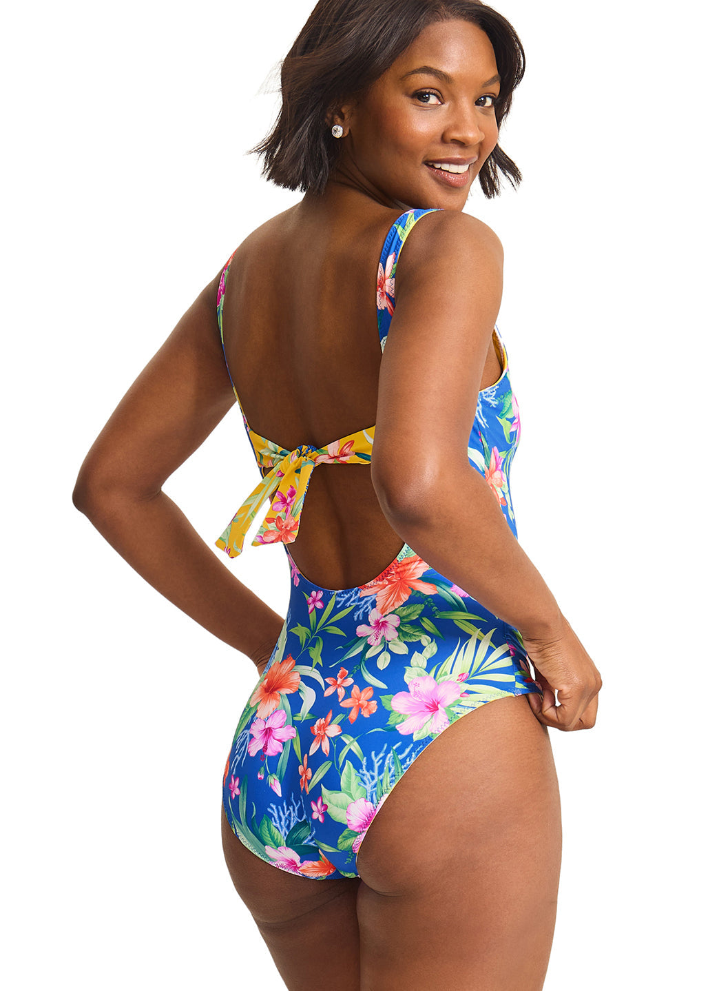 Tommy Bahama Women's Isola Vita Reversible Tank One Piece Swimsuit