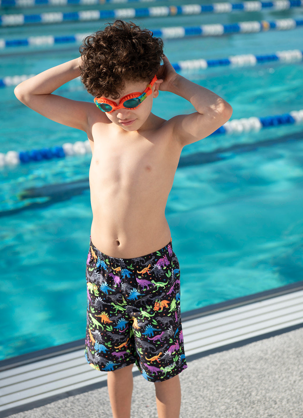 Dolfin Boys' Dinomite Swim Trunks (Toddler, Little Kid)