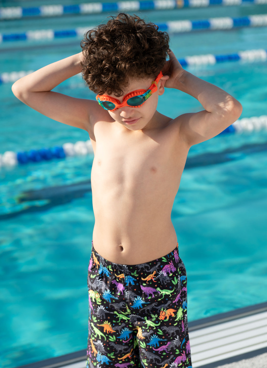 Dolfin Boys' Dinomite Swim Trunks (Toddler, Little Kid)