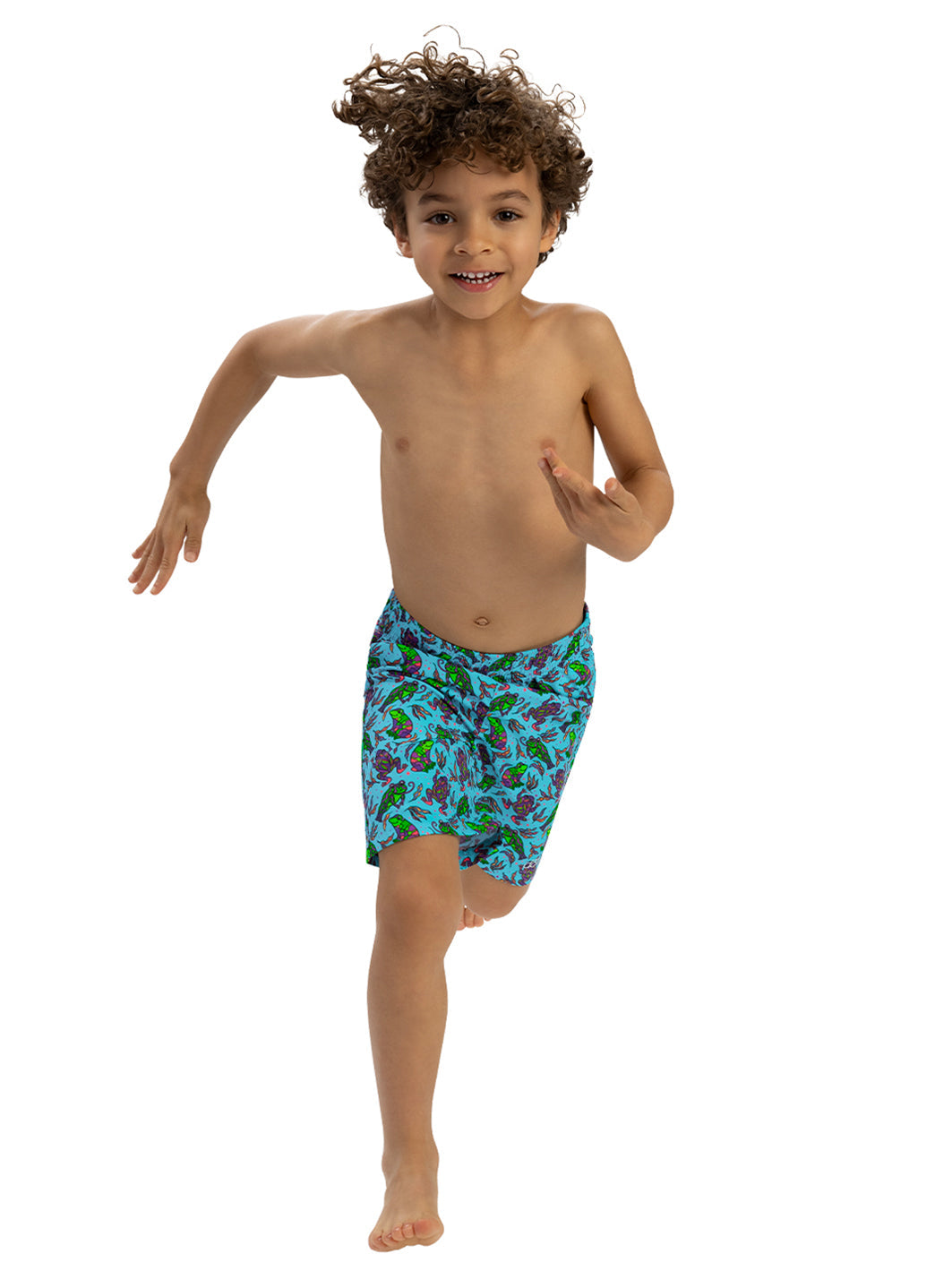 Dolfin Boys' Ribbit Swim Trunks (Toddler, Little Kid)