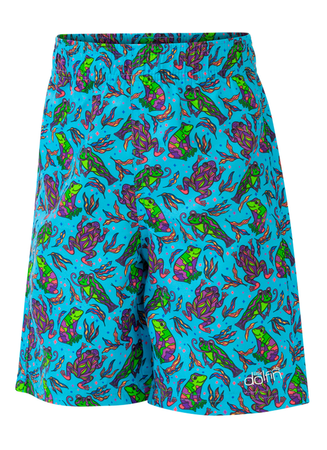 Dolfin Boys' Ribbit Swim Trunks (Toddler, Little Kid)