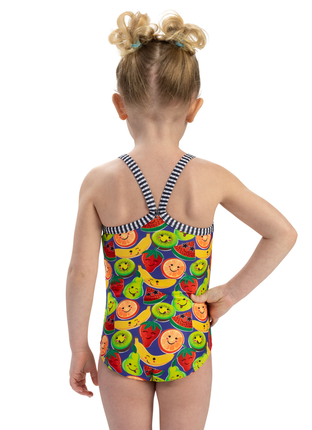 Dolfin Girls' Fruit Print One Piece Swimsuit (Toddler, Little Kid)