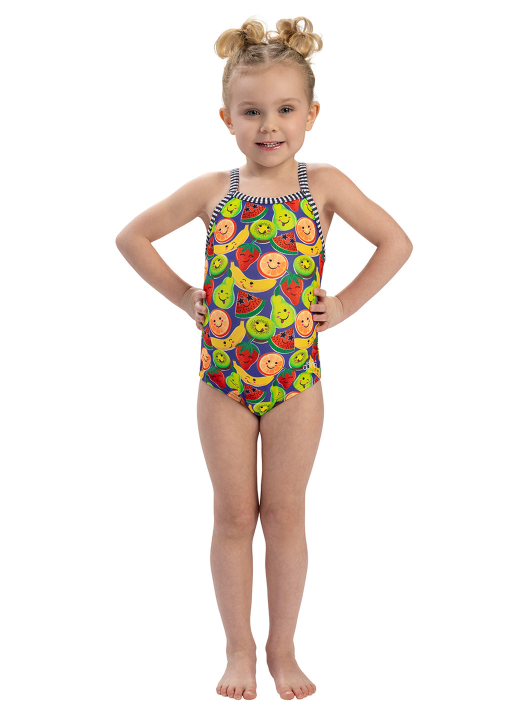 Dolfin Girls' Fruit Print One Piece Swimsuit (Toddler, Little Kid)