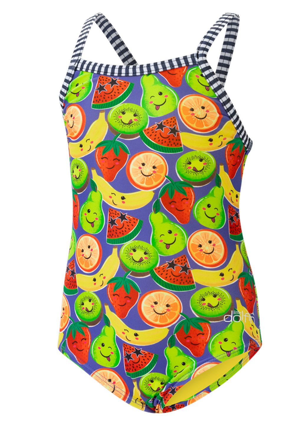 Dolfin Girls' Fruit Print One Piece Swimsuit (Toddler, Little Kid)