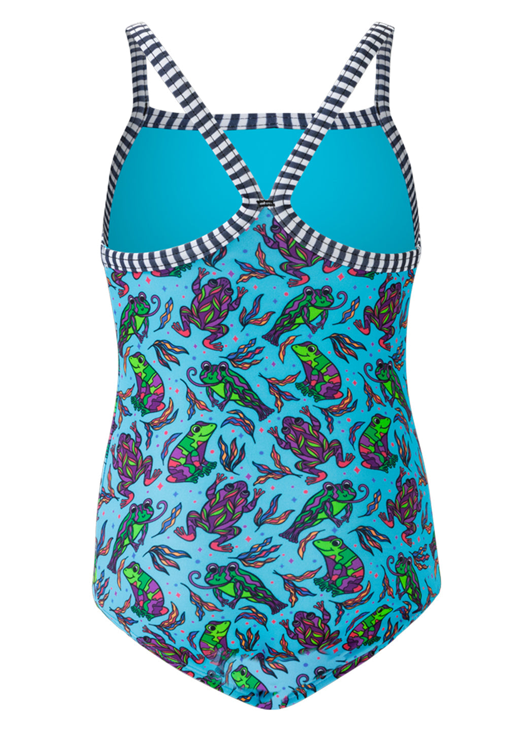 Dolfin Girls' Ribbit One Piece Swimsuit (Toddler, Little Kid)