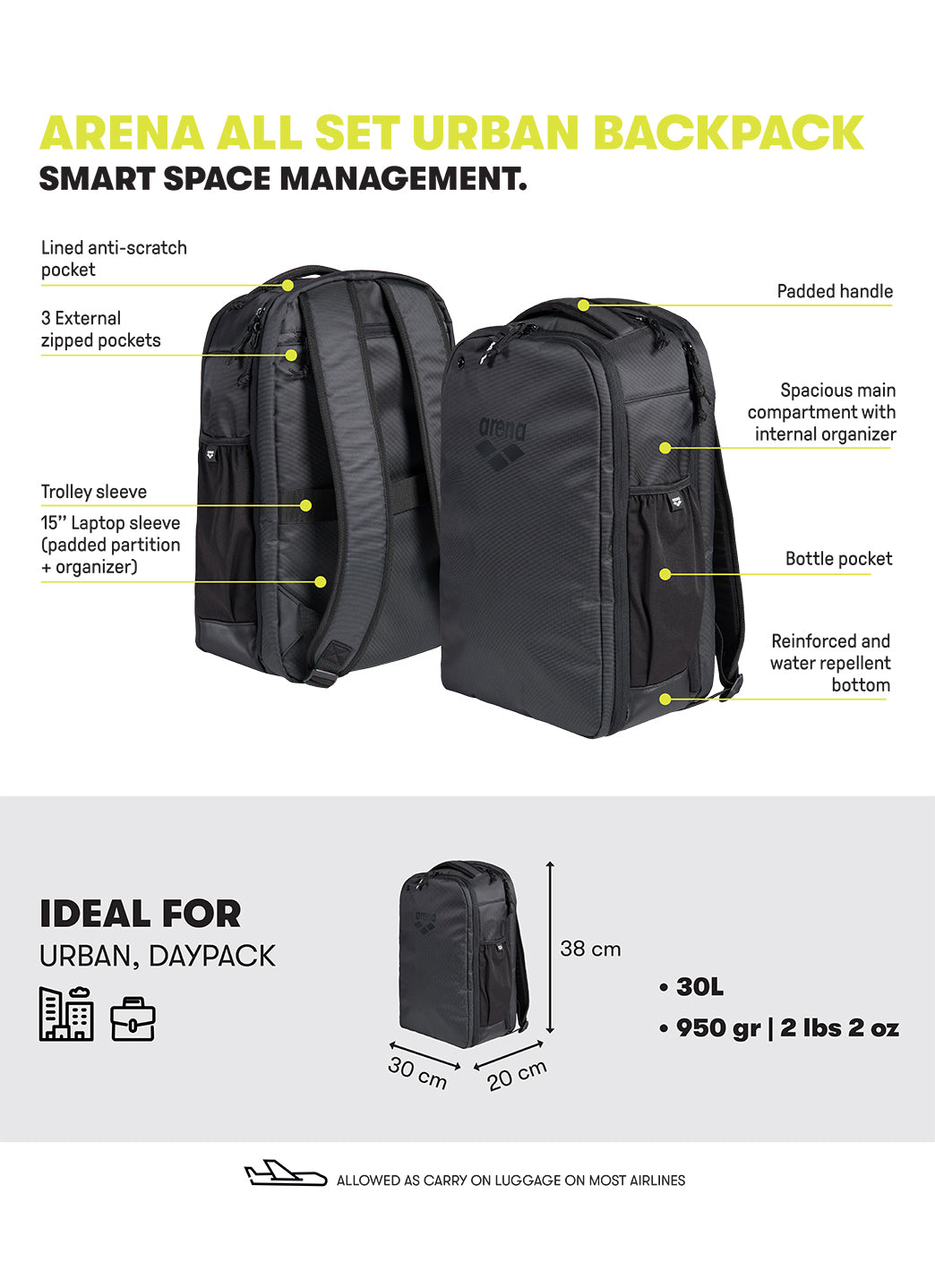 Arena All Set Urban Backpack