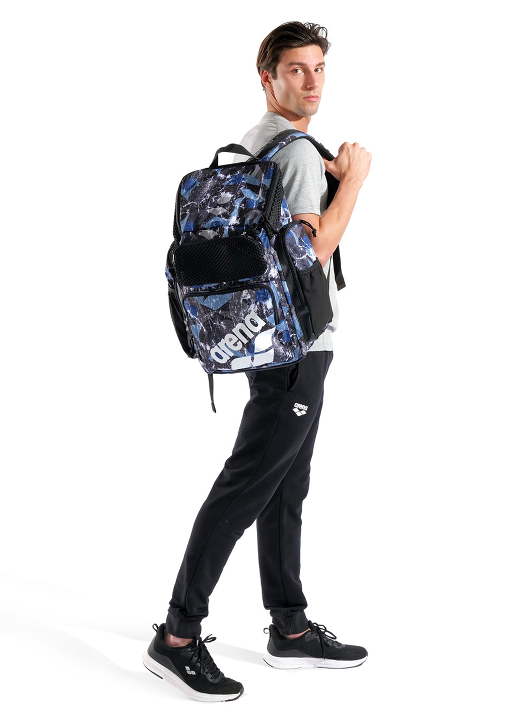 Arena One Go Allover 45L Backpack
