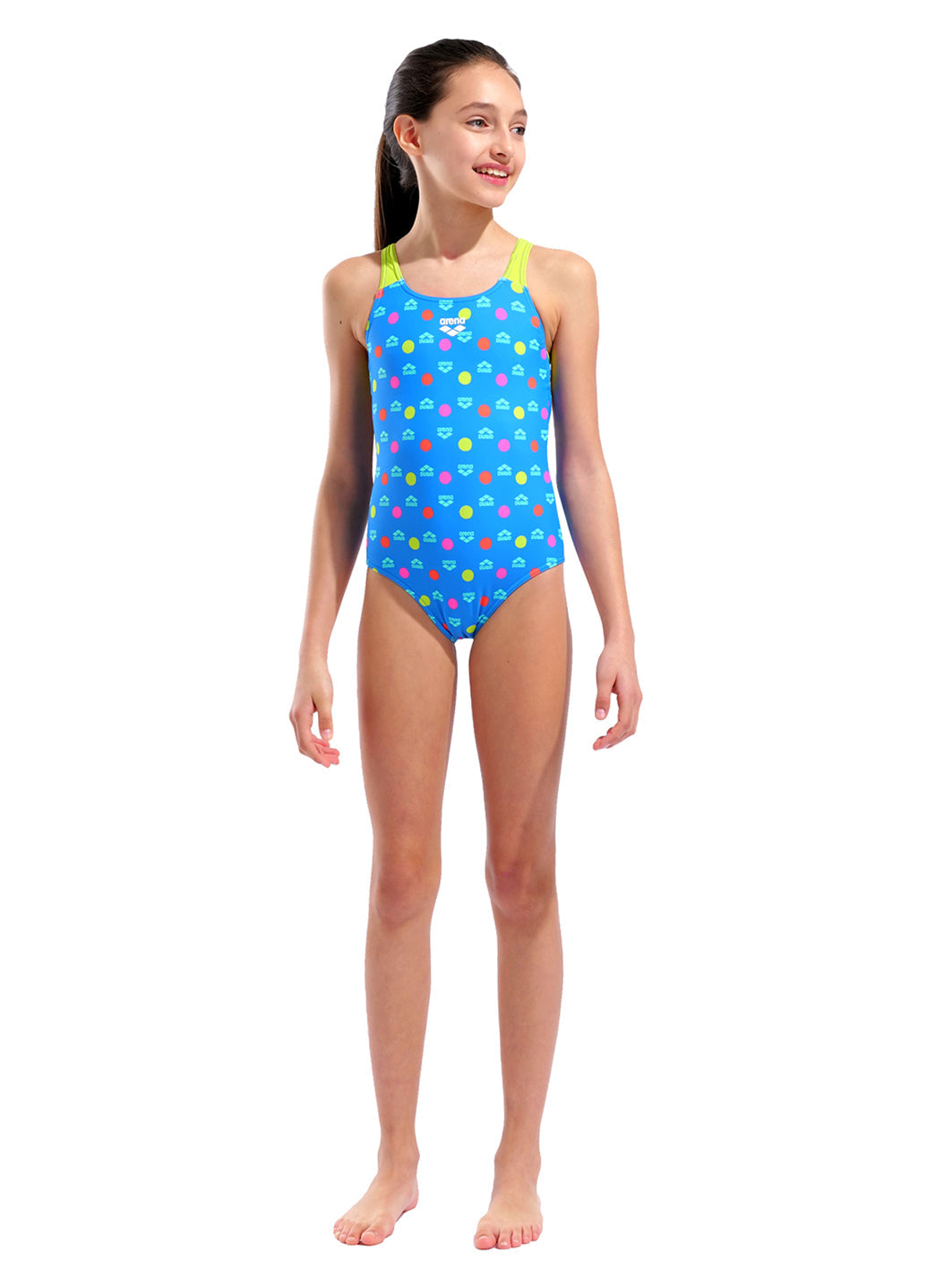 Arena Girls' Multiple Pro Racer Back One Piece Swimsuit (Little Kid, Bid Kid)
