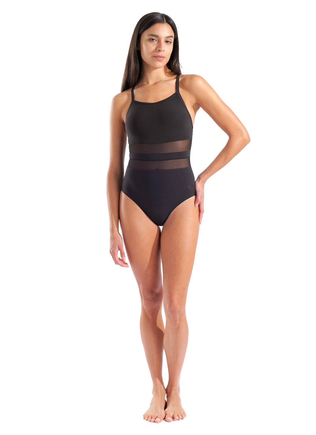 Arena Women's Mesh Equals V-Back One Piece Swimsuit