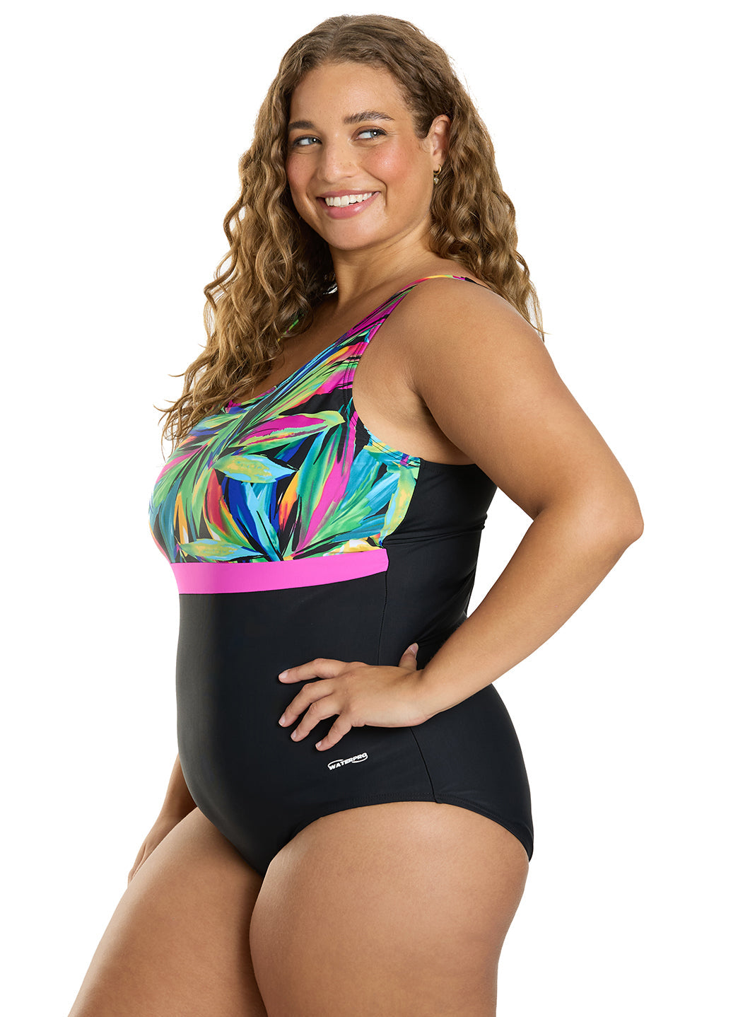 Waterpro Women's Radiant Splice U-Back One Piece Swimsuit