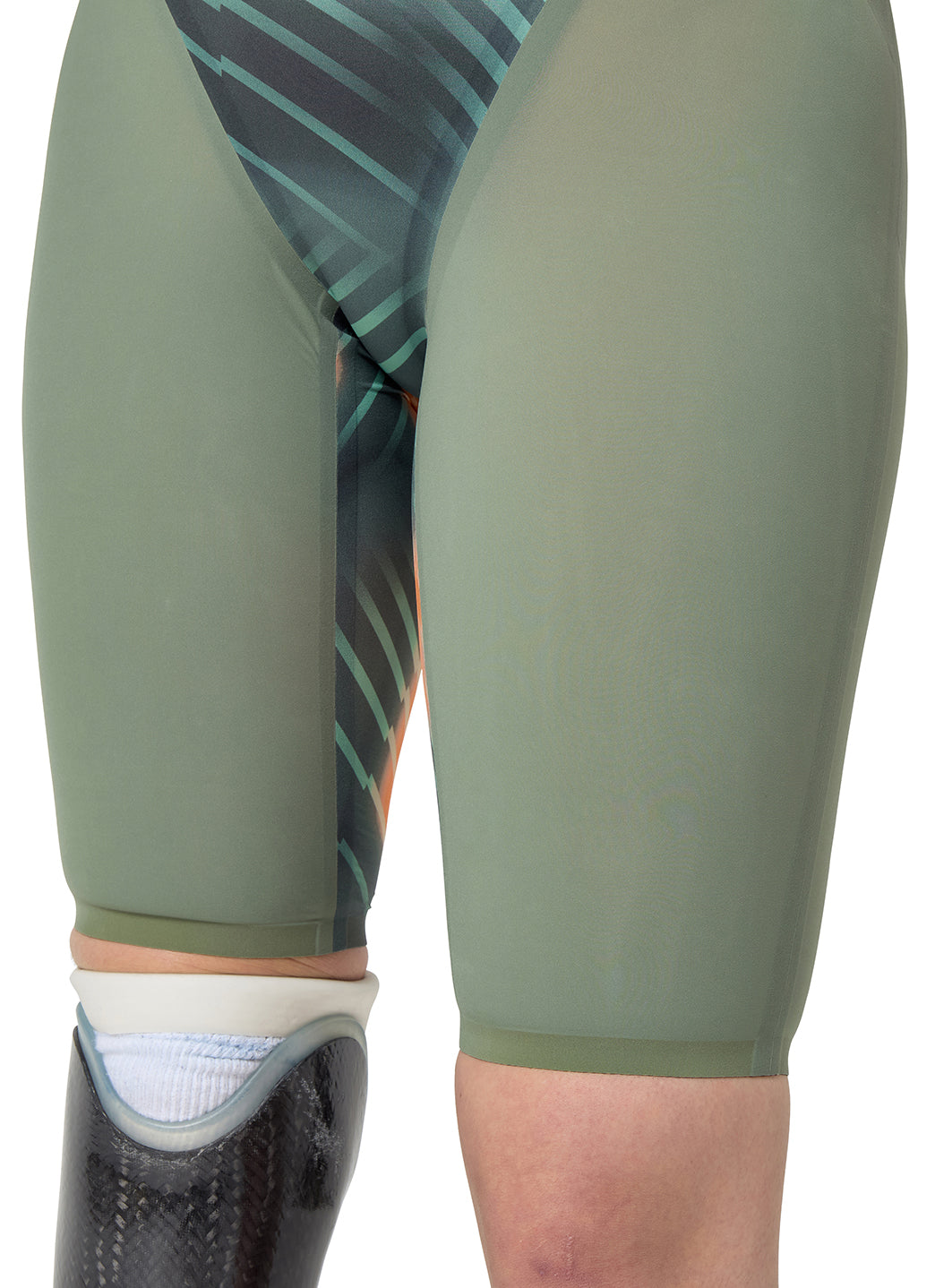 Speedo Women's LZR Valor 2.0 Printed Open Back Kneeskin Tech Suit Swimsuit