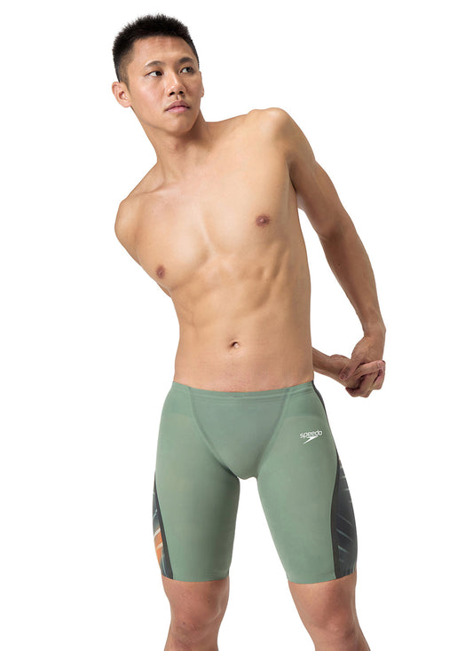 Speedo Men's LZR Intent 2.0 Printed Jammer Tech Suit Swimsuit