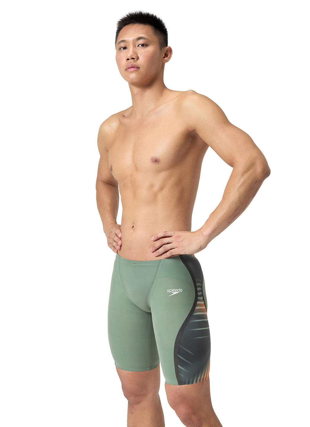 Speedo Men's LZR Intent 2.0 Printed Jammer Tech Suit Swimsuit