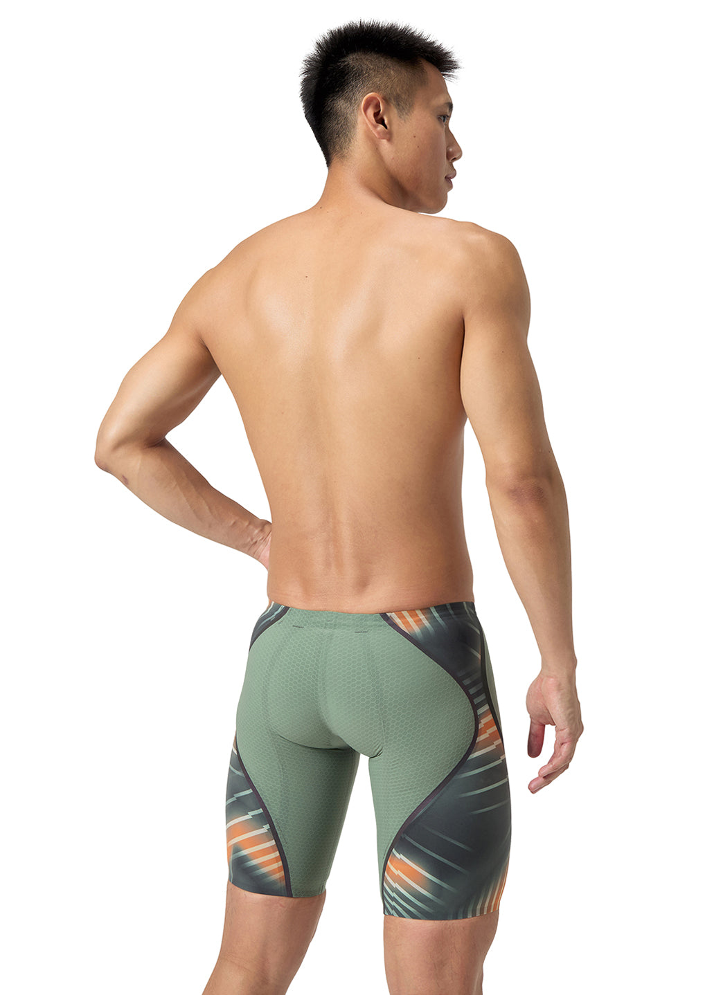 Speedo Men's LZR Intent 2.0 Printed Jammer Tech Suit Swimsuit