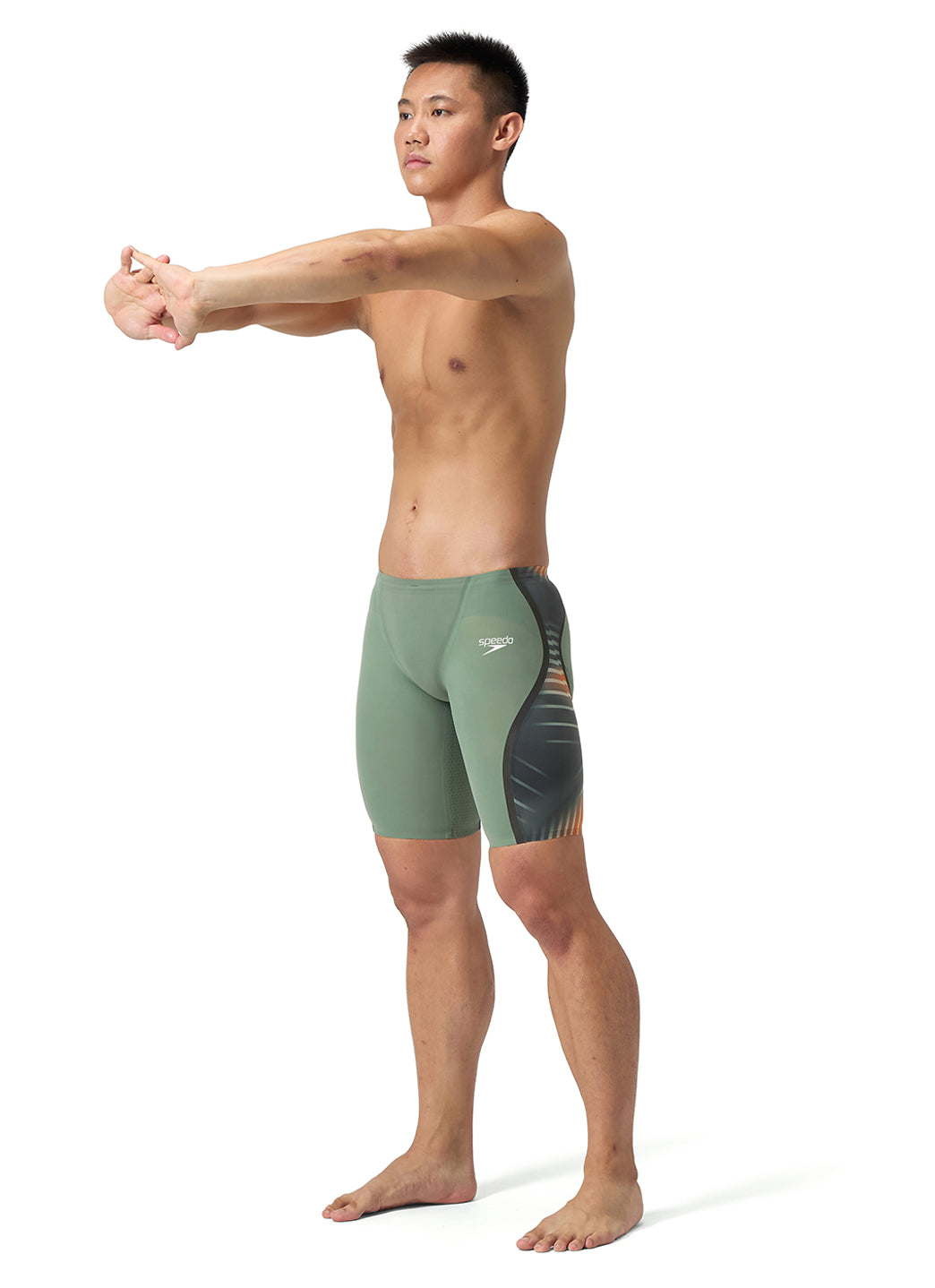 Speedo Men's LZR Intent 2.0 Printed Jammer Tech Suit Swimsuit